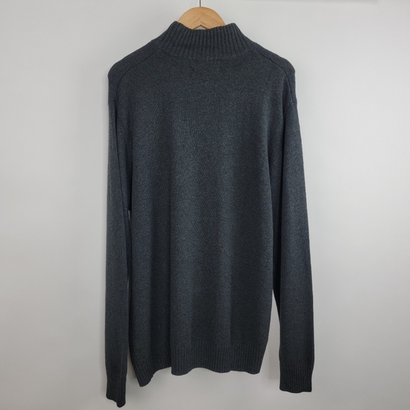 NWT US Polo Assn Pullover Quarter Zip High Neck Textured Sweater Faux Sherpa* - Picture 4 of 14